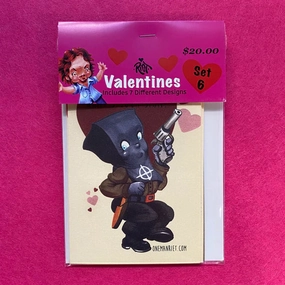 Eerie Decorations Ghostly Props Valentine Cards Set 6
