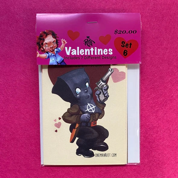 Eerie Decorations Ghostly Props Valentine Cards Set 6