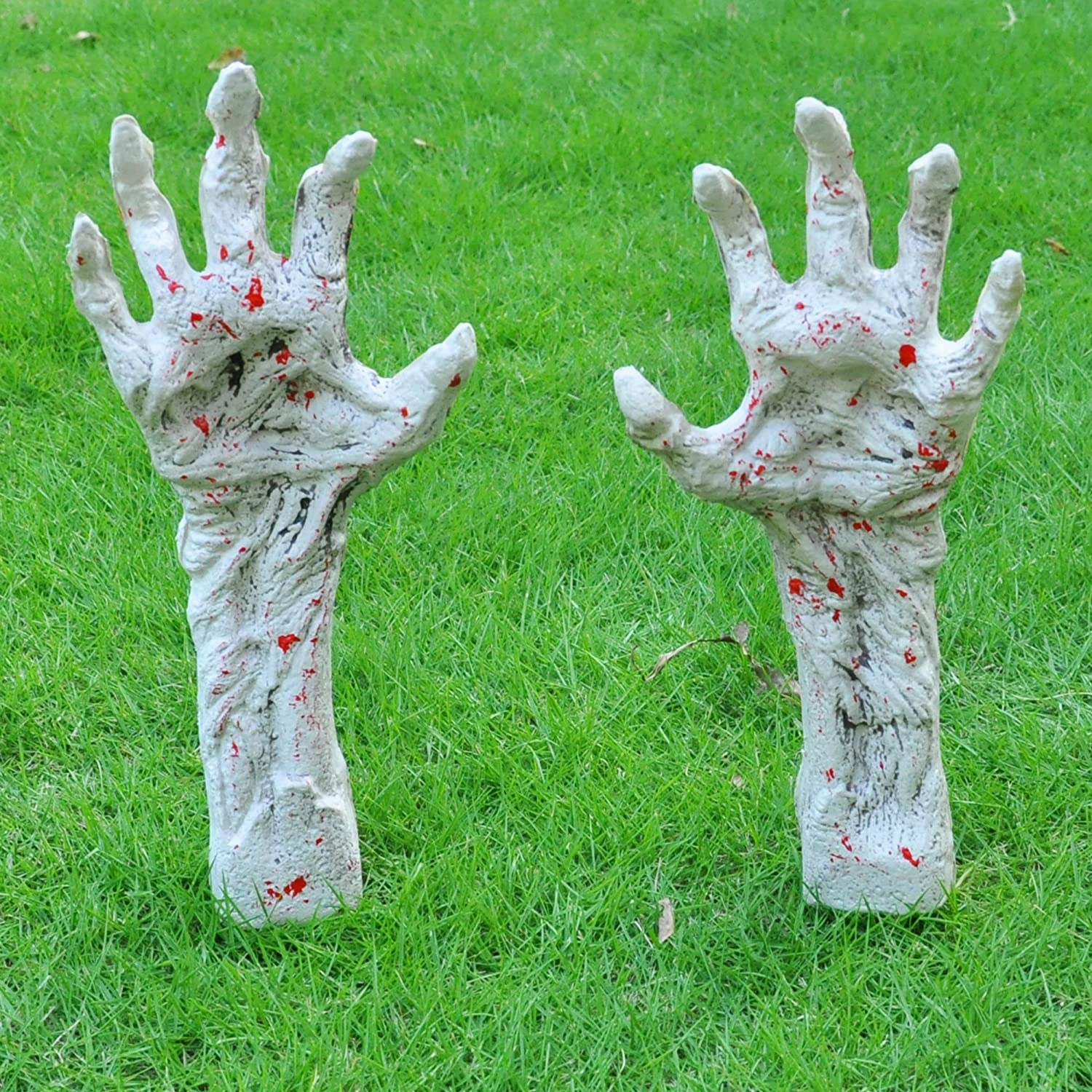 13in White Zombie Arm Stakes Ghostly Decorations