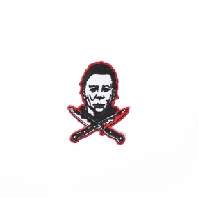 Halloween 2 Michael Myers Crossed Knives Embroidered Patch Mystical Crafts Charming Masks