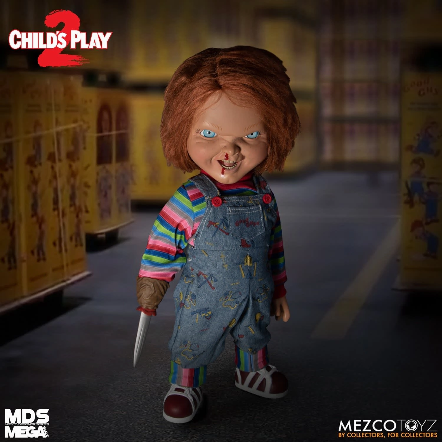 Eerie Accents Child's Play 2: Talking Menacing Chucky MDS Mega