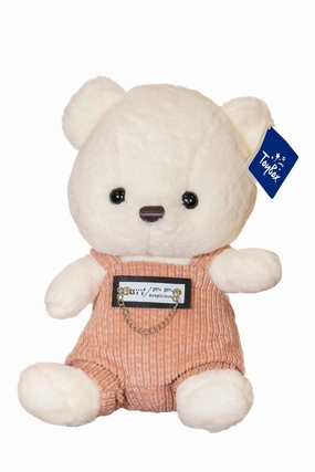 Little Rig Little Tool Sweet Cool Bear Plush 25cm - Peach