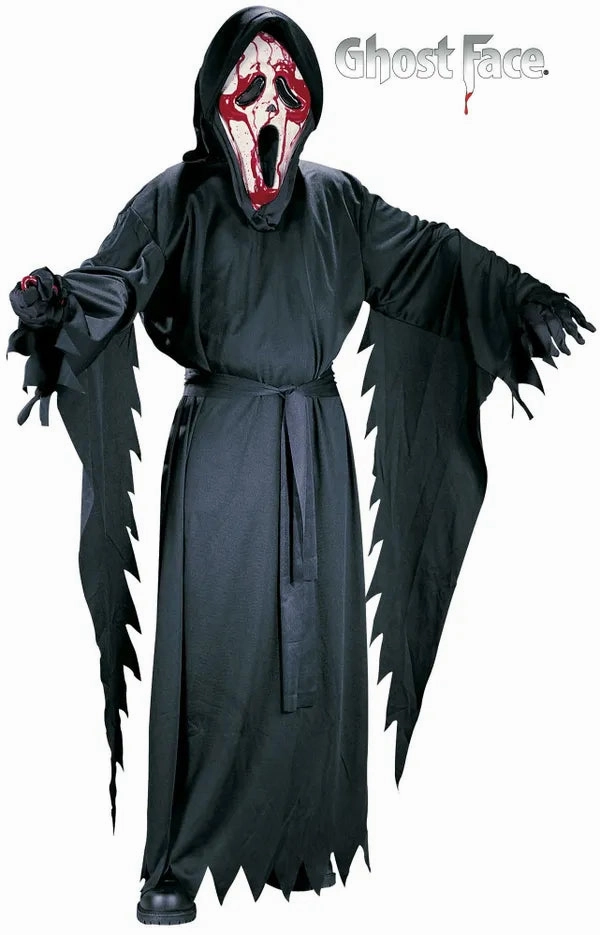 Frightening Decor Child-Sized Bleeding Ghost Face Costume