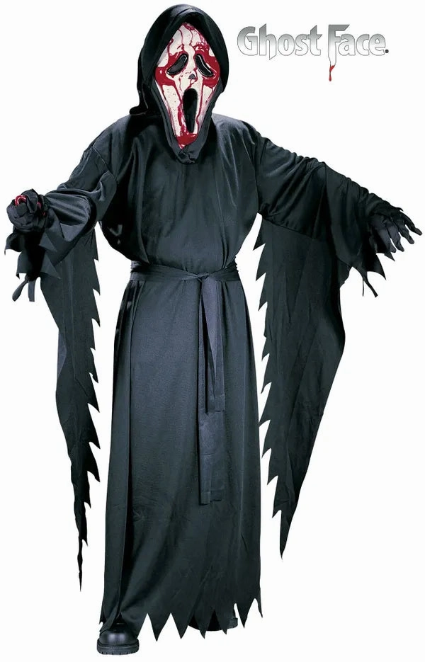 Child-Sized Bleeding Ghost Face Costume Playful Party Whimsical Masks