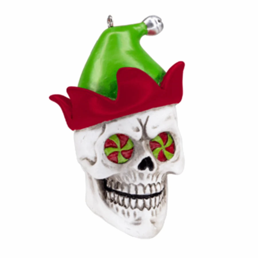 Frightening Accessories Christmas Skull Horrornament