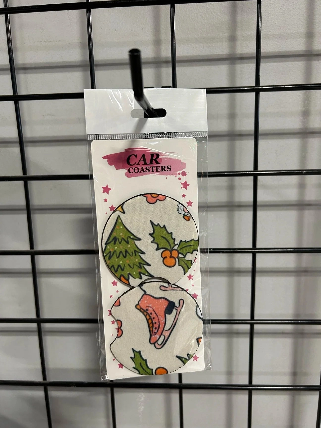 Ghostly Designs Christmas Spirit Car Coaster