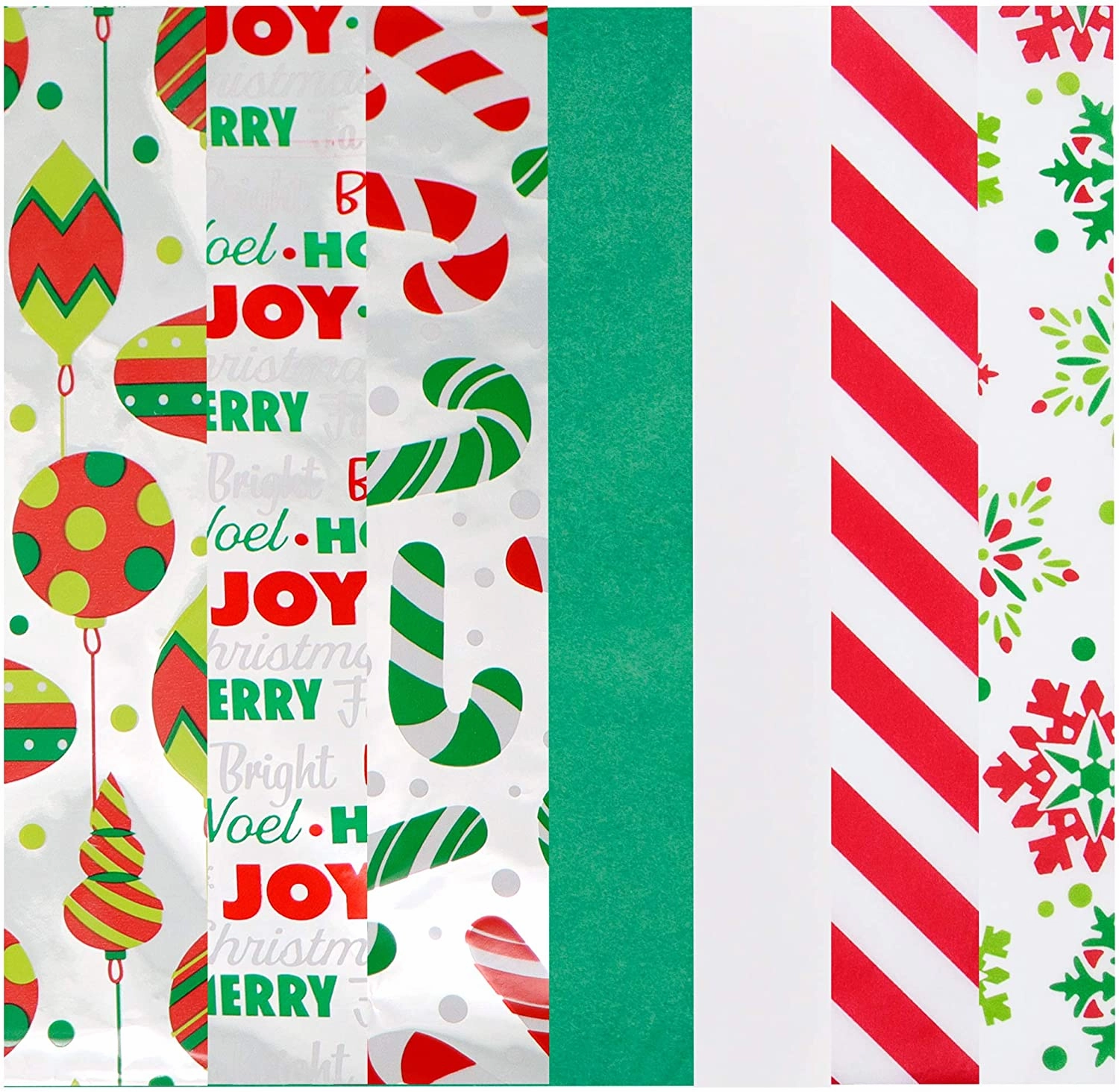 Christmas Tissue Paper w/Hologram & Prints for Gift Decoration and Wrapping Mystical Masks
