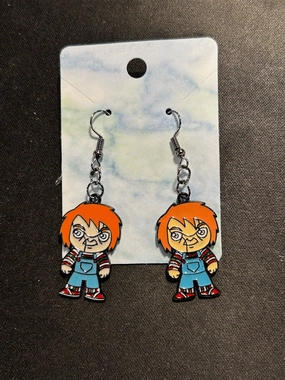 Ghostly Decor Wicked Masks Chucky Full Body Earrings