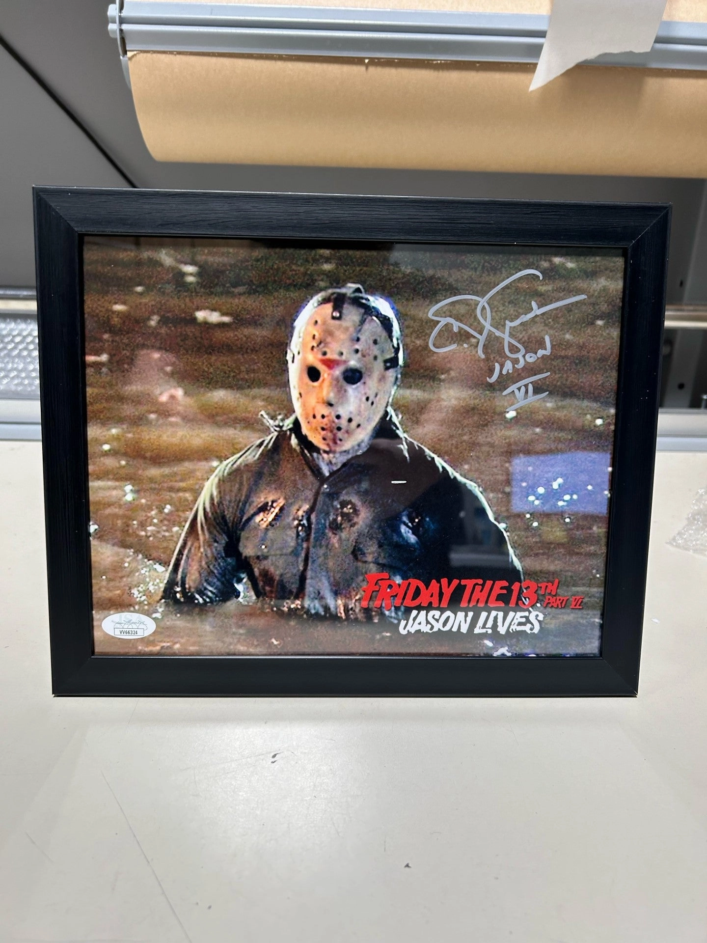 Playful Treats CJ Graham Signed Friday the 13th Part 6 Jason Lives 8x10 Photo JSA Certified Framed