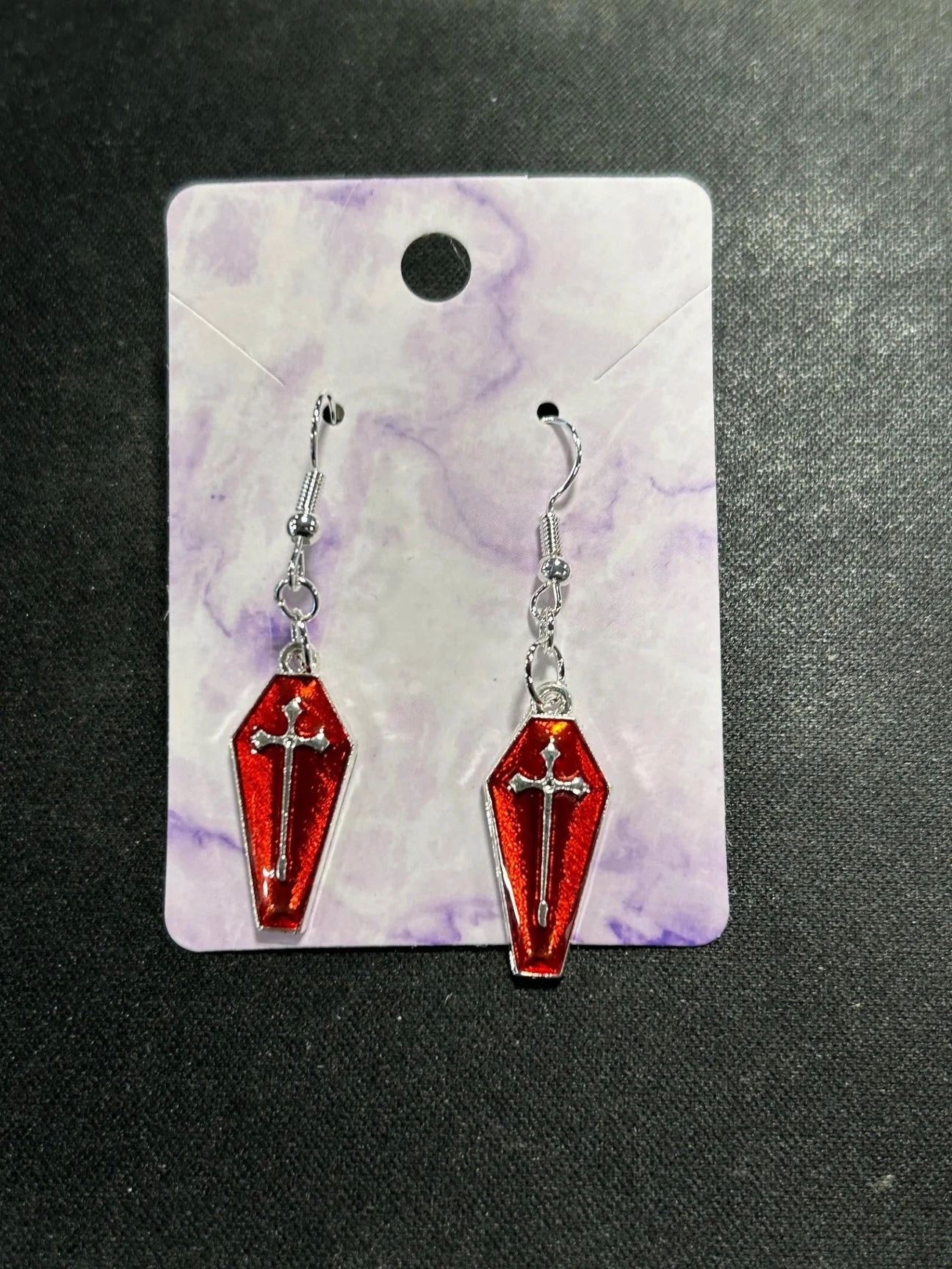 Monster Party Coffin Earrings
