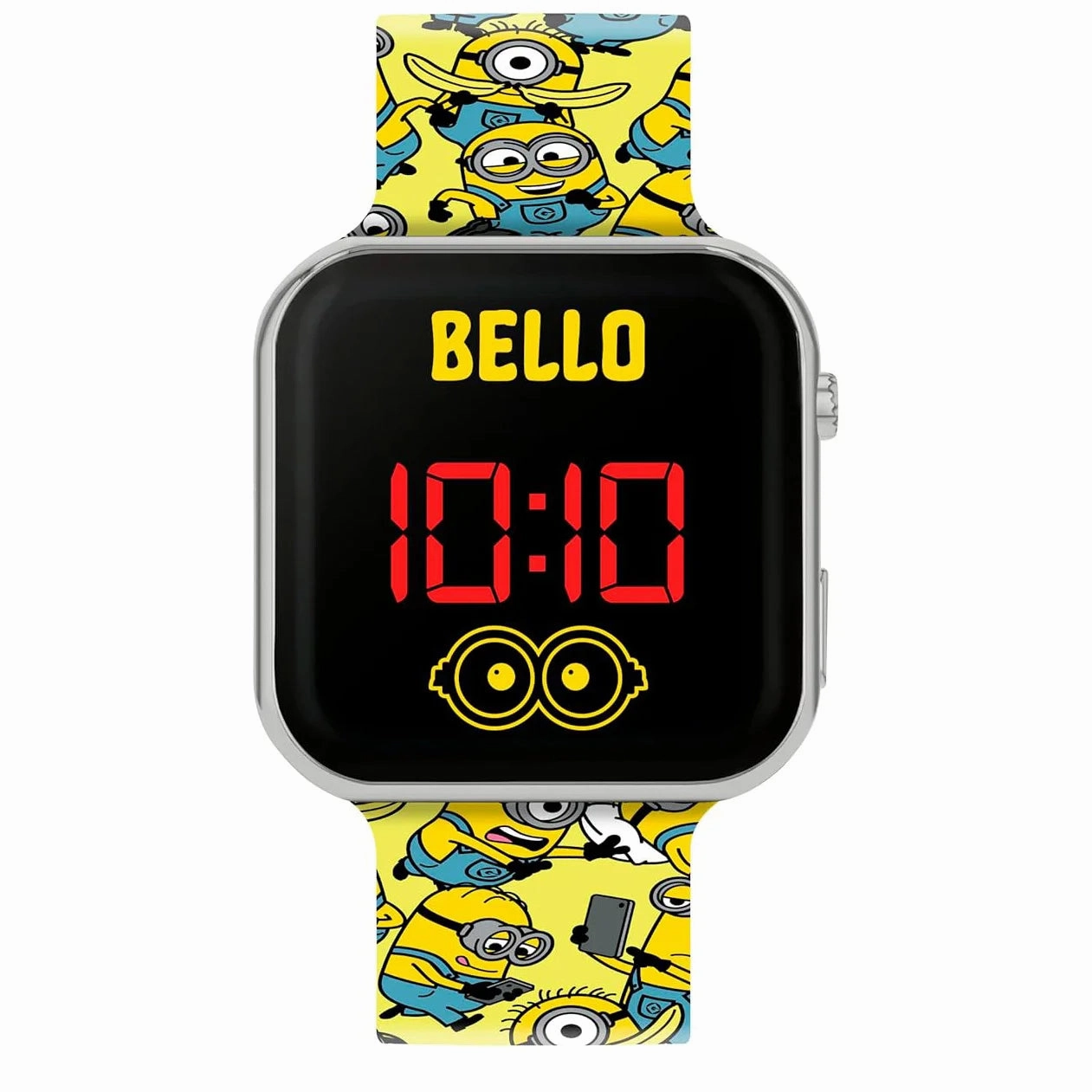 Minions Kids Yellow Strap LED Digital Watch Publisher Support