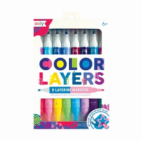 Color Layers Double Ended Layering Markers Appreciation Demonstrate