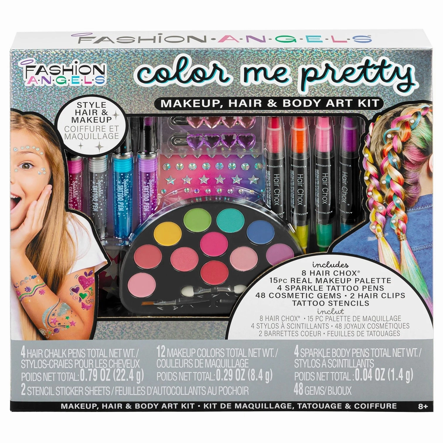 Color Me Pretty - Make Up, Hair & Body Art Kit Non toxic