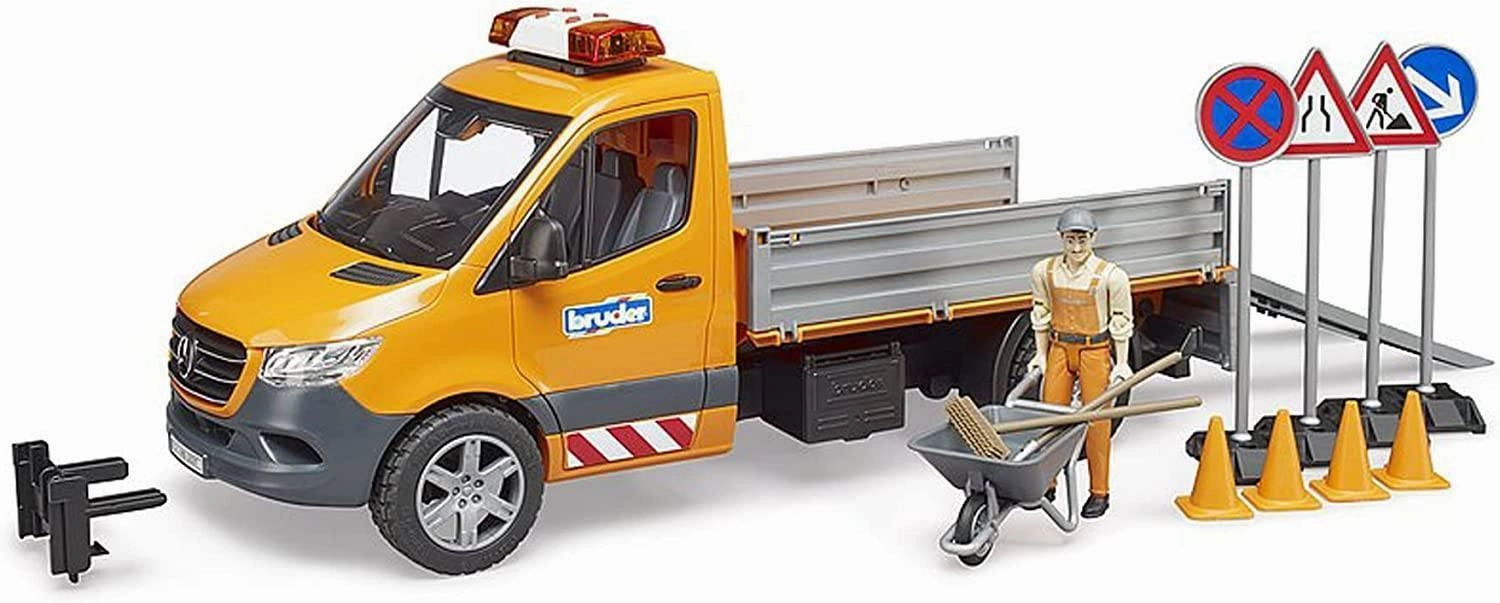 BRUDER MB Sprinter Municipal with Driver, Light & Sounds Microtransactions