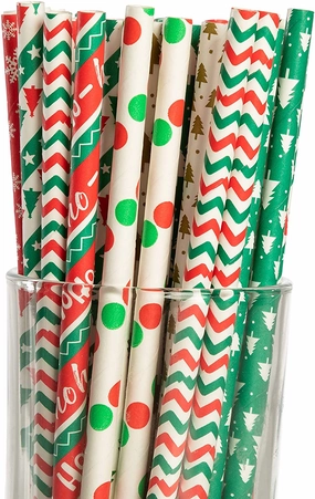 Colorful Disposable Drinking Paper Straws Monster Displays Charming Masks