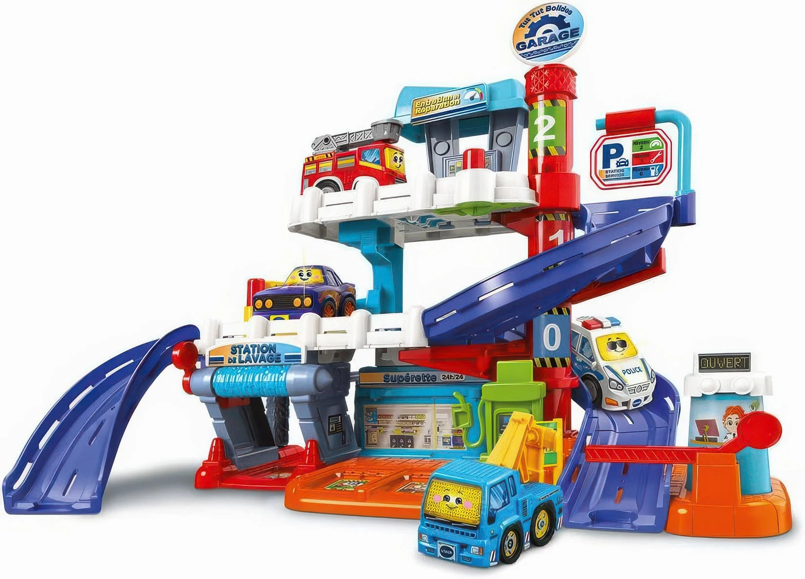 Small Curio VTech Toot-Toot Drivers Garage Giant Play Set