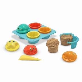 Melissa & Doug 16431 Seaside Sidekicks Sand Cupcake Set Guide Level