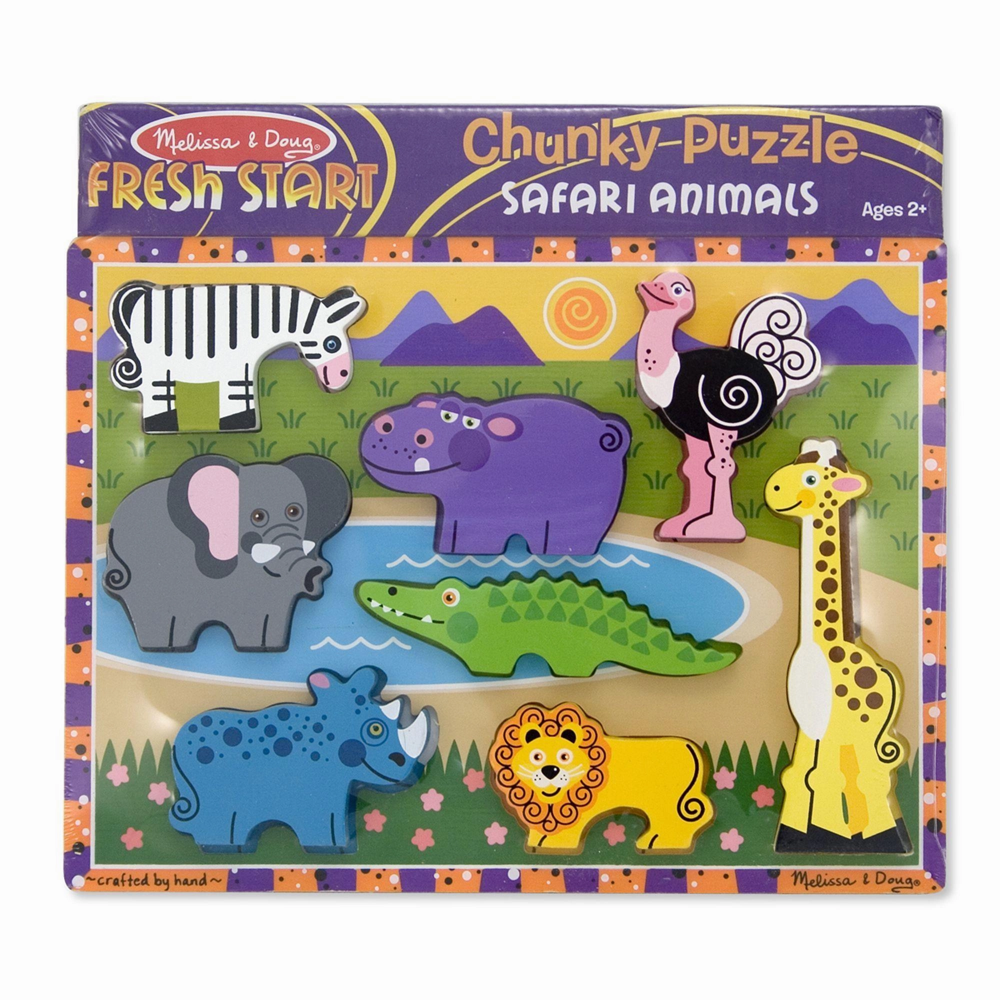 Negative Trait Melissa & Doug 13722 Safari Chunky Puzzle - 8 Pieces