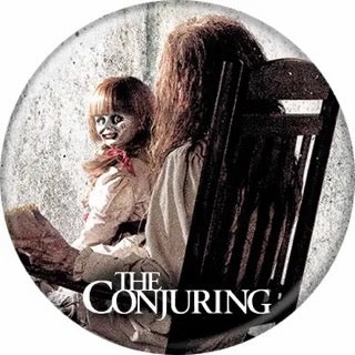 Conjuring Alt Movie Poster Buttons 1.25" Round Eerie Designs