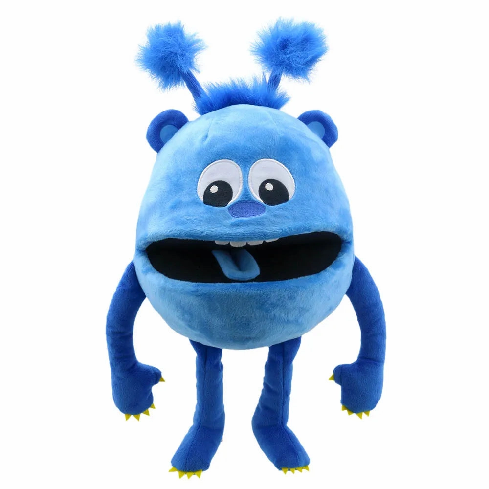 Ruby Red The Puppet Company - Blue Baby Monster Hand Puppet