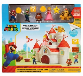 Super Mario Bros Mushroom Kingdom Deluxe Castle Playset Next Game