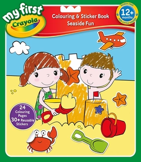 Crayola My First Crayola 10682 Sticker and Colour Book Mini Image Small Way