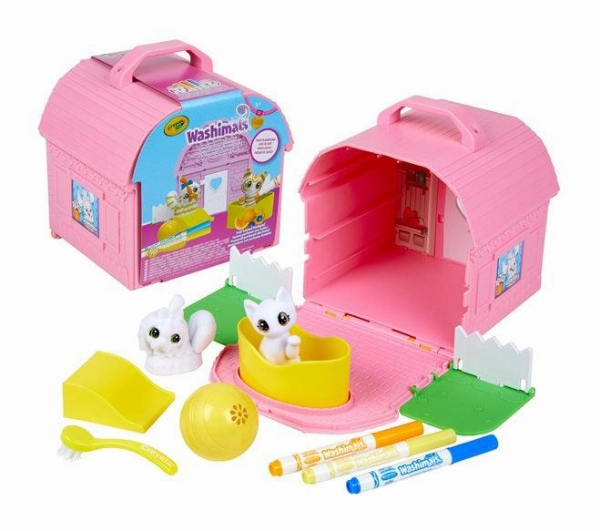 Comedy Relief Crayola Washimals Park Playground Carry Case Playset