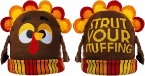 Skill Level Challenge Level Thanksgiving Cute Pom Turkey Beanie Knitted Hat