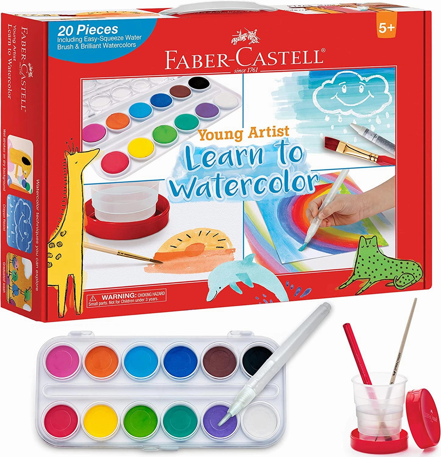 Concentration aid Story Finish Young Artist Learn To Watercolor Set