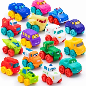 16Pcs Rubber Mini Vehicles Dream World Meditation aid