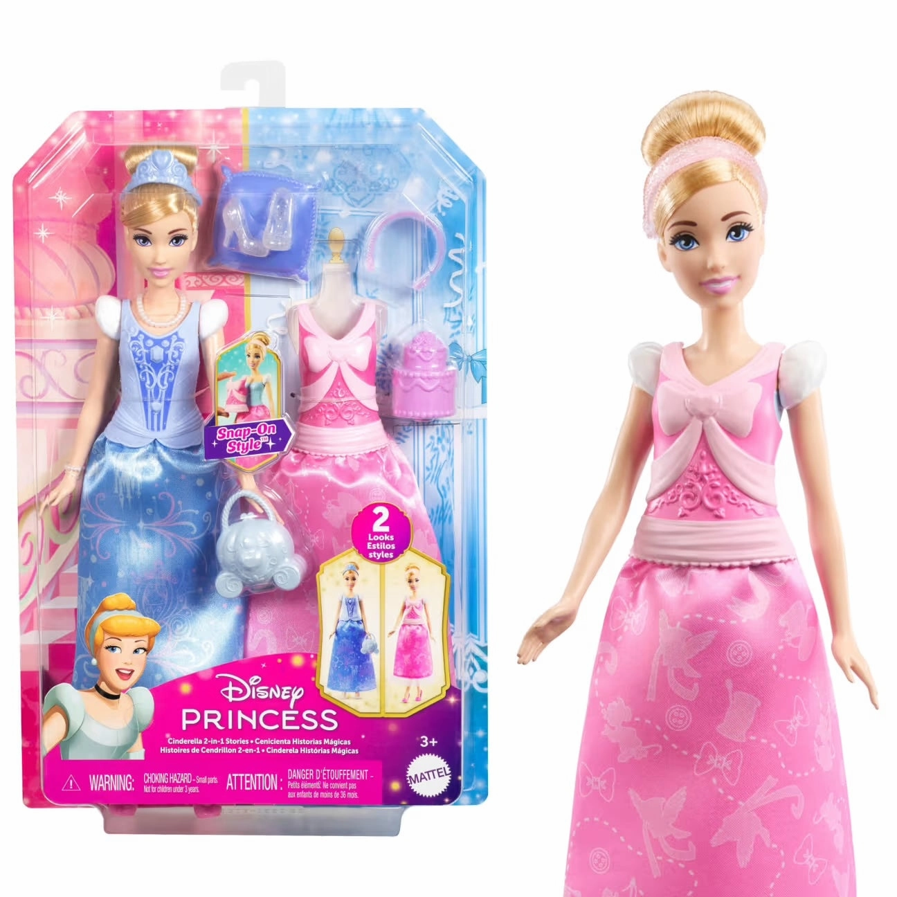 Disney Princess Fashion Dolls Physics Principle Metal Model