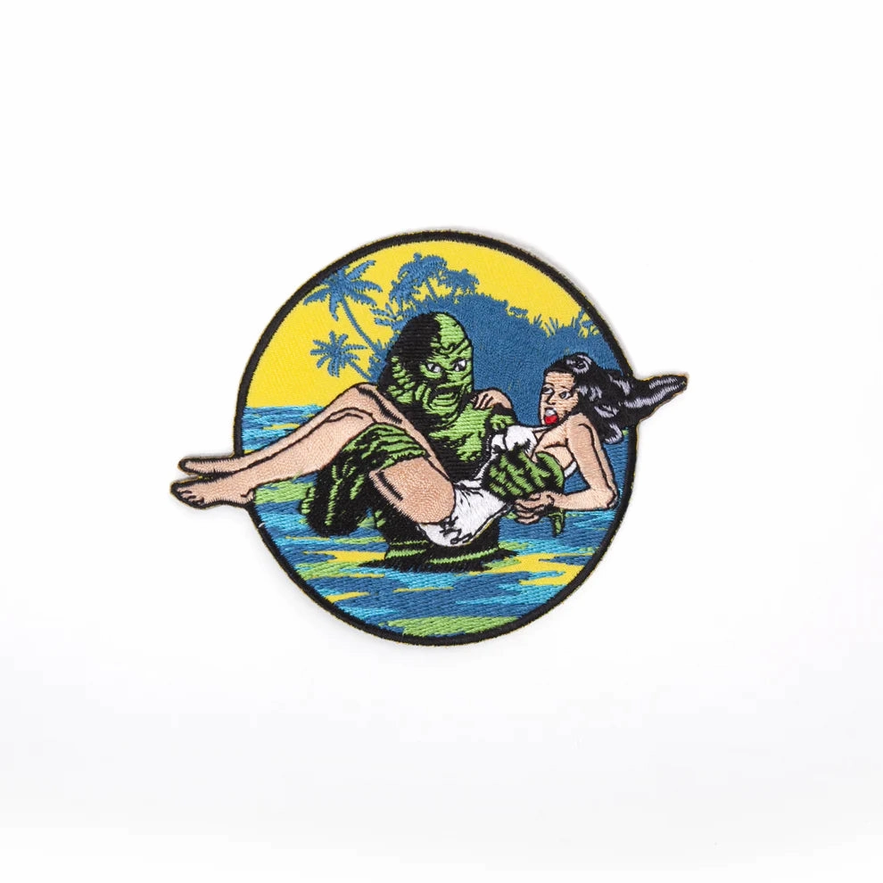 Wicked Crafts Fantastic Masks Creature From the Black Lagoon with Damsel Embroidered Patch