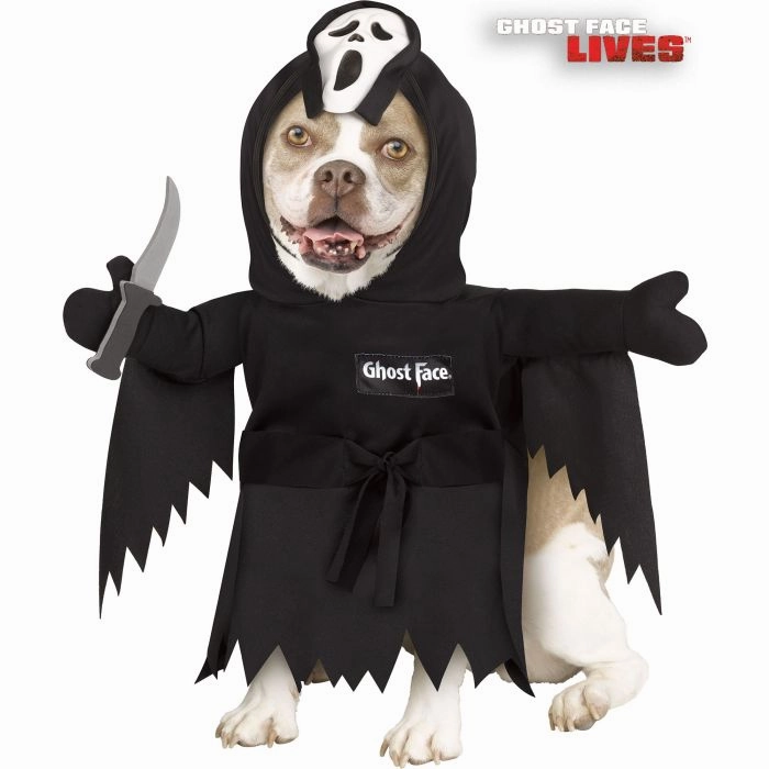 Ghost Face? Pet Costume Creepy Designs