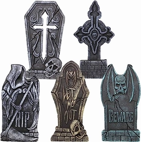 Cross Foam Tombstone, 12 Stakes Whimsical Decor