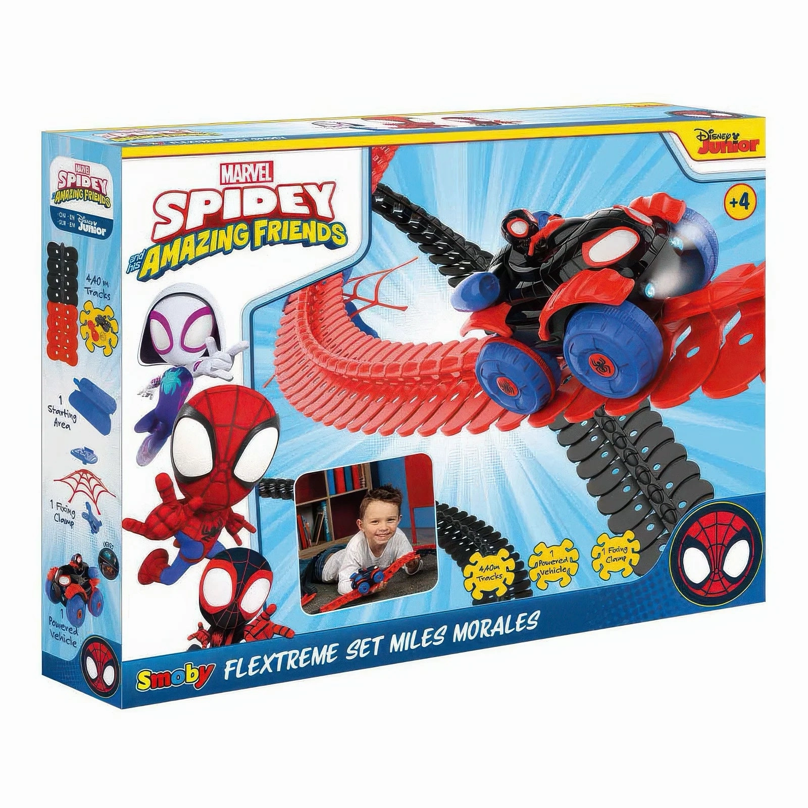 Smoby Spidey FleXtreme Racetrack Discovery Set charity event Local Multiplayer