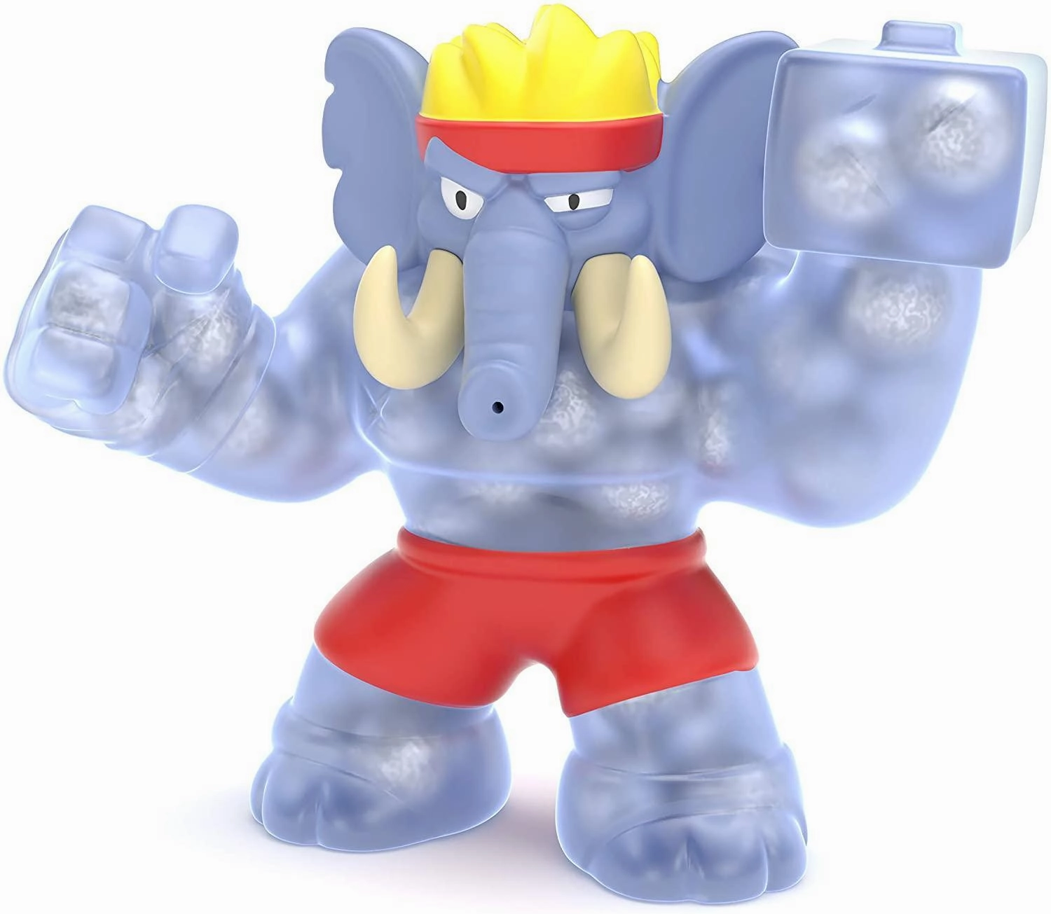 Vehicle Physics Rewind Feature Heroes of Goo Jit Zu 41044 GIGATUSK The Elephant Hero Squishy Action Figure