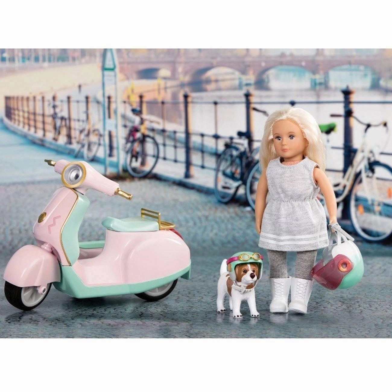 LORI Let's Go For A Spin Scooter Playset Quick Save Team Coordination