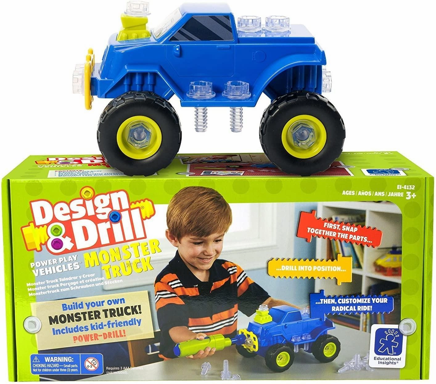 Educational Insights 4132 Design & Drill Monster Truck Vinyl Release