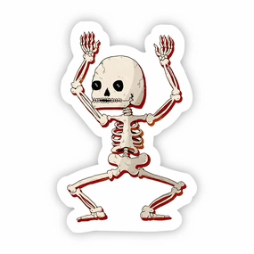 Wicked Party Spooky Accessories Dancing Skeleton Halloween Sticker