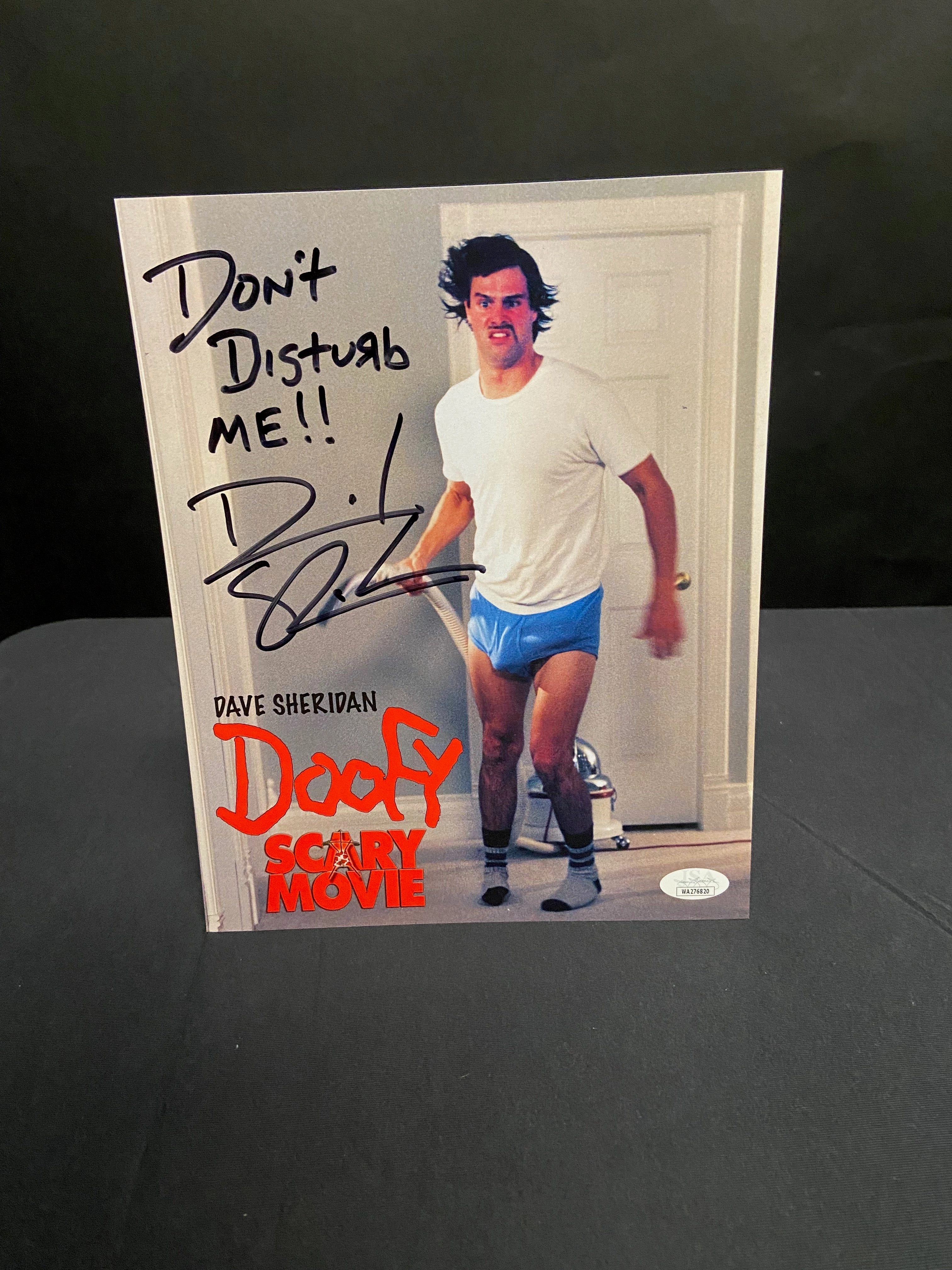 Dave Sheridan Signed Scary Movie 8x10 Photo (JSA Certified) - V3 Monster Party