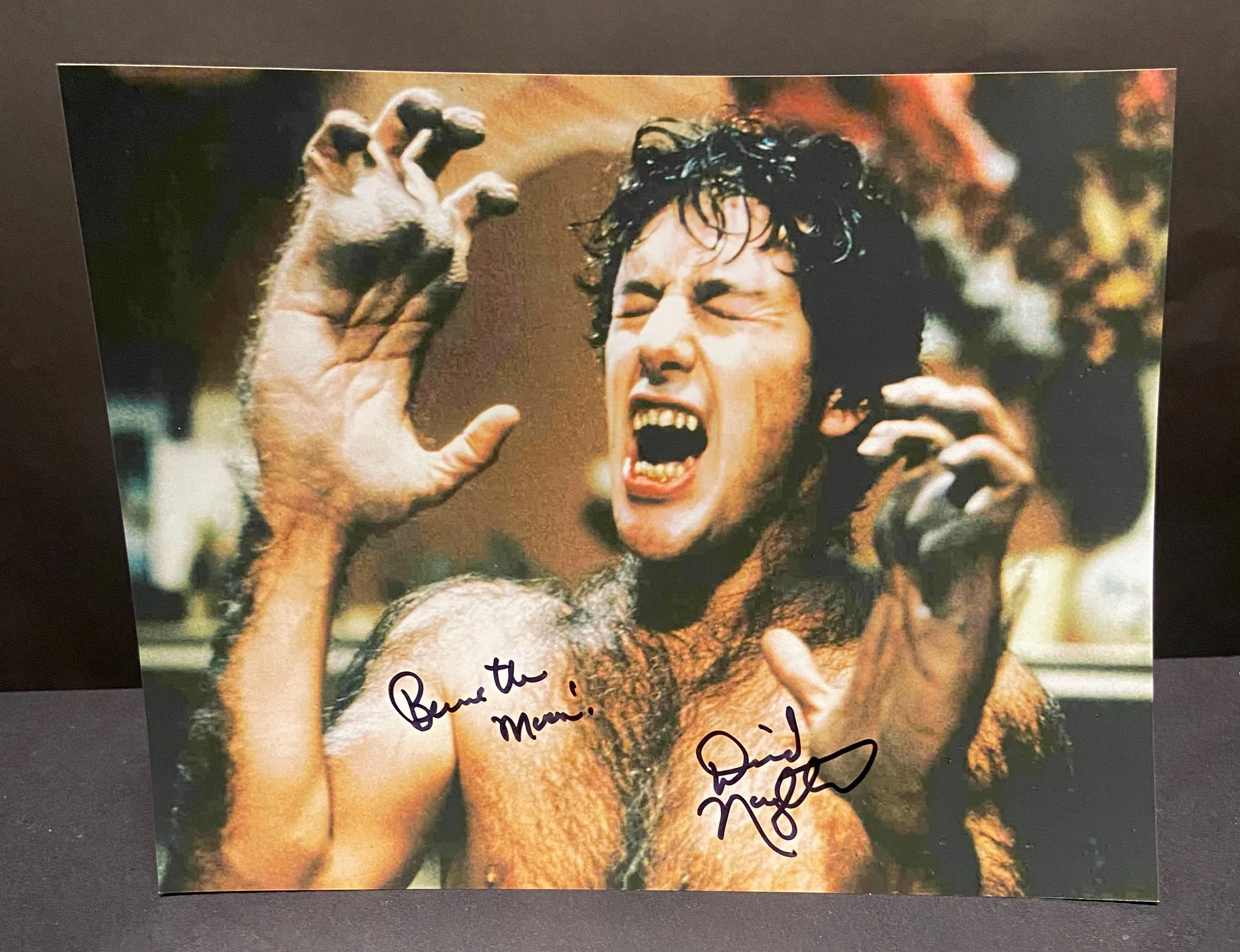 DAVID NAUGHTON Signed An American Werewolf in London 8x10 Photo - V3 Fantastic Props