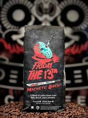 Monster Designs Spooky Treats Dead Sled Coffee - Friday The 13th Machete Brew Ground Coffee