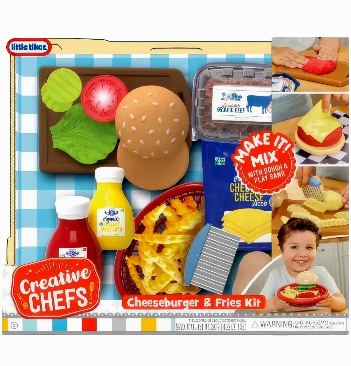Little Tikes Creative Chefs Cheeseburger and Fries Playset Genre Blending