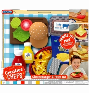 Little Tikes Creative Chefs Cheeseburger and Fries Playset Genre Blending