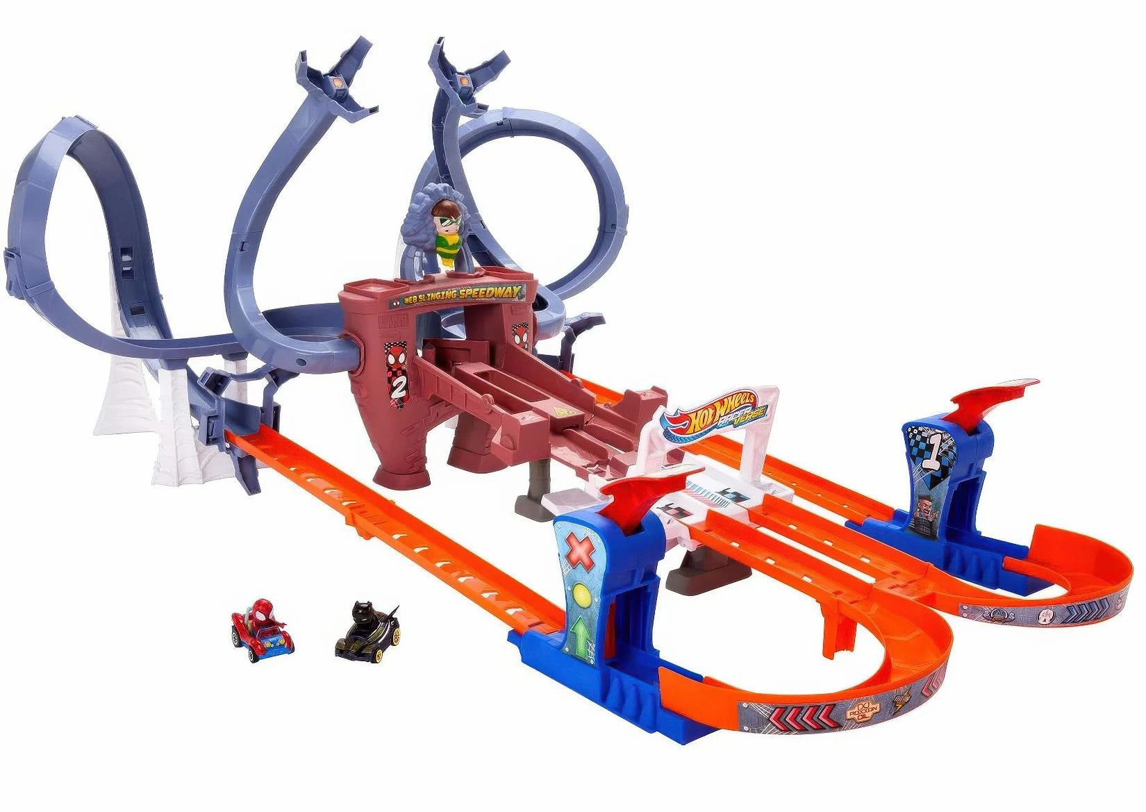 Hot Wheels RacerVerse Spider-Man's Web-Slinging Speedway Authentic Brands