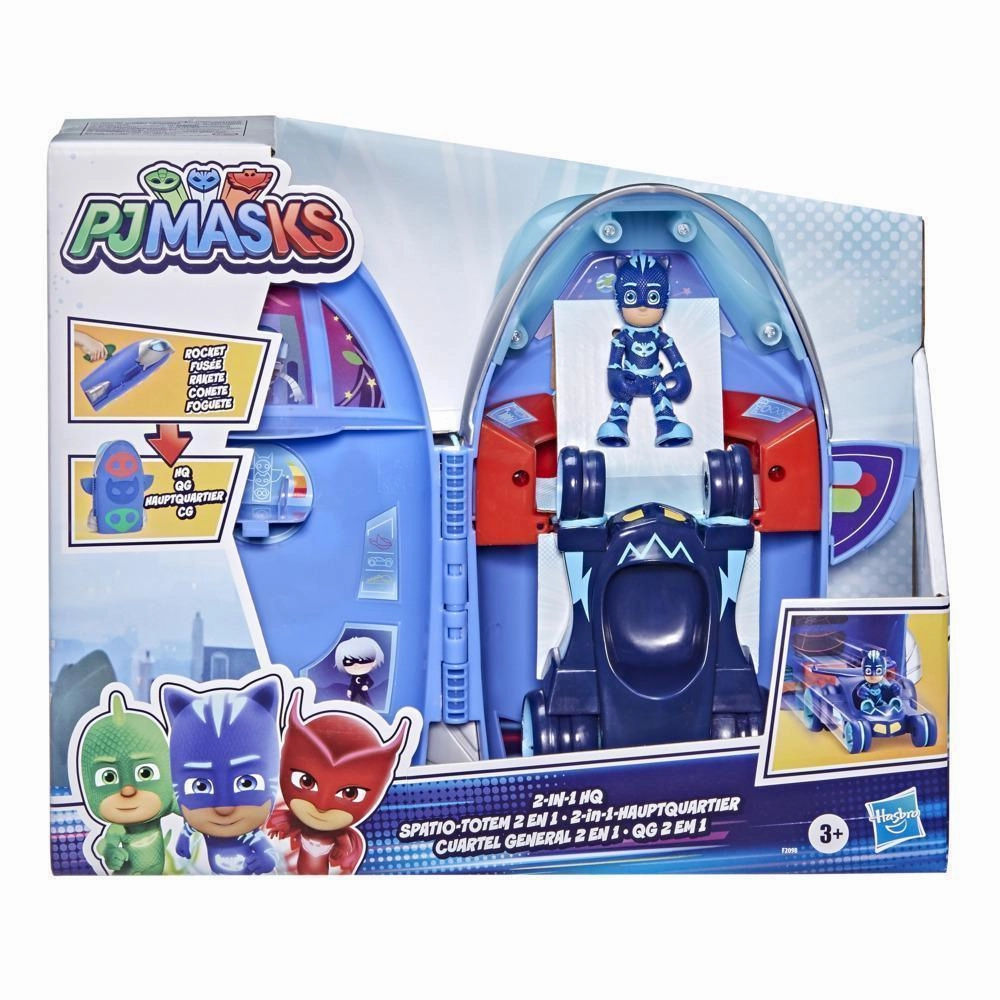Enchanting Table Social Justice PJ Masks 2-in-1 HQ Playset Headquarters and Rocket