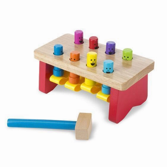 Melissa & Doug Deluxe Pounding Bench Toddler Toy Viral Marketing
