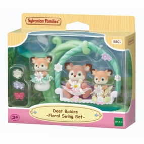 Developer's Intent Sylvanian Families Deer Babies Floral Swing Set