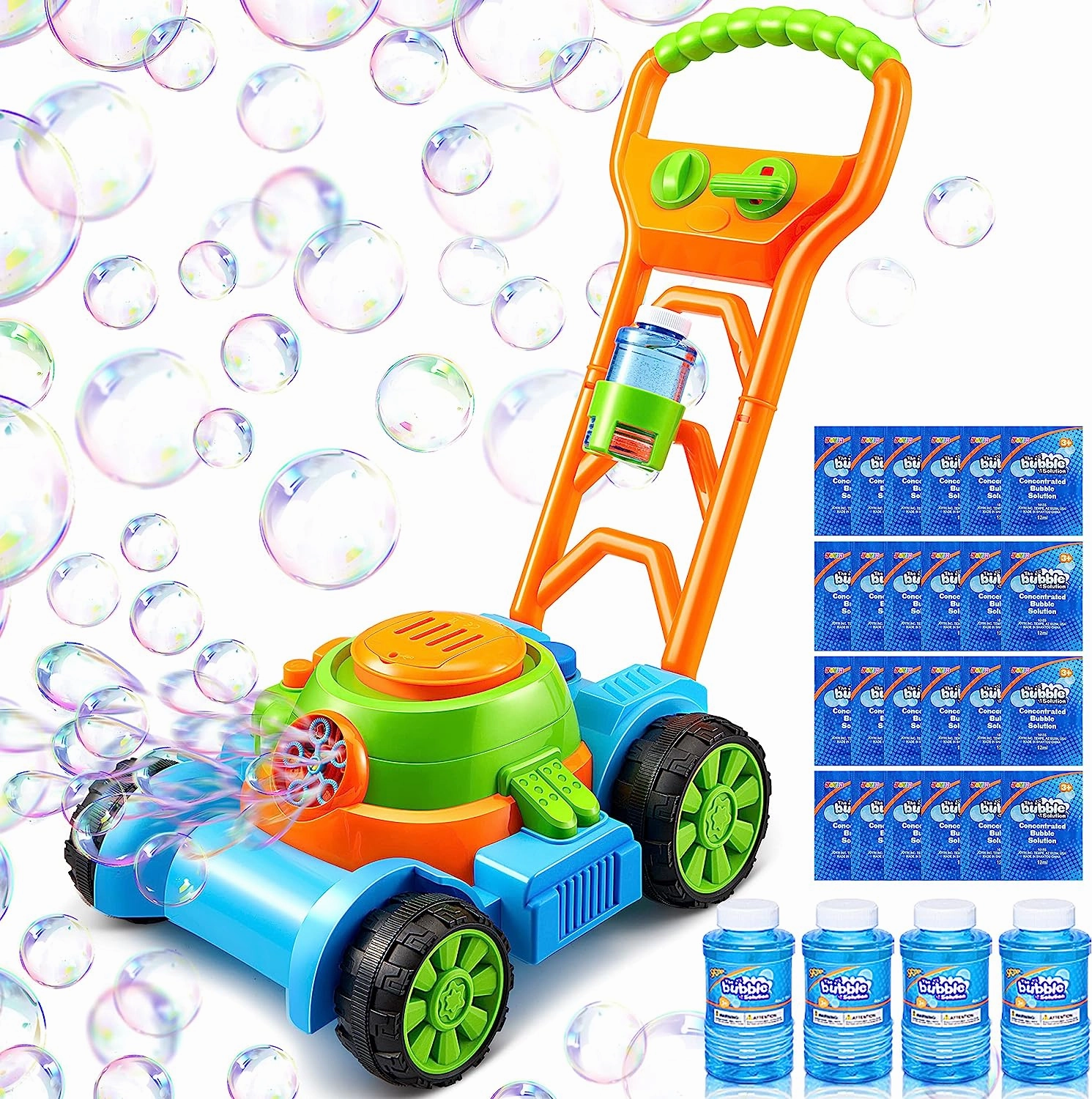 Sloosh Bubble Lawn Mower Toddler Toys, Blue Report Writing
