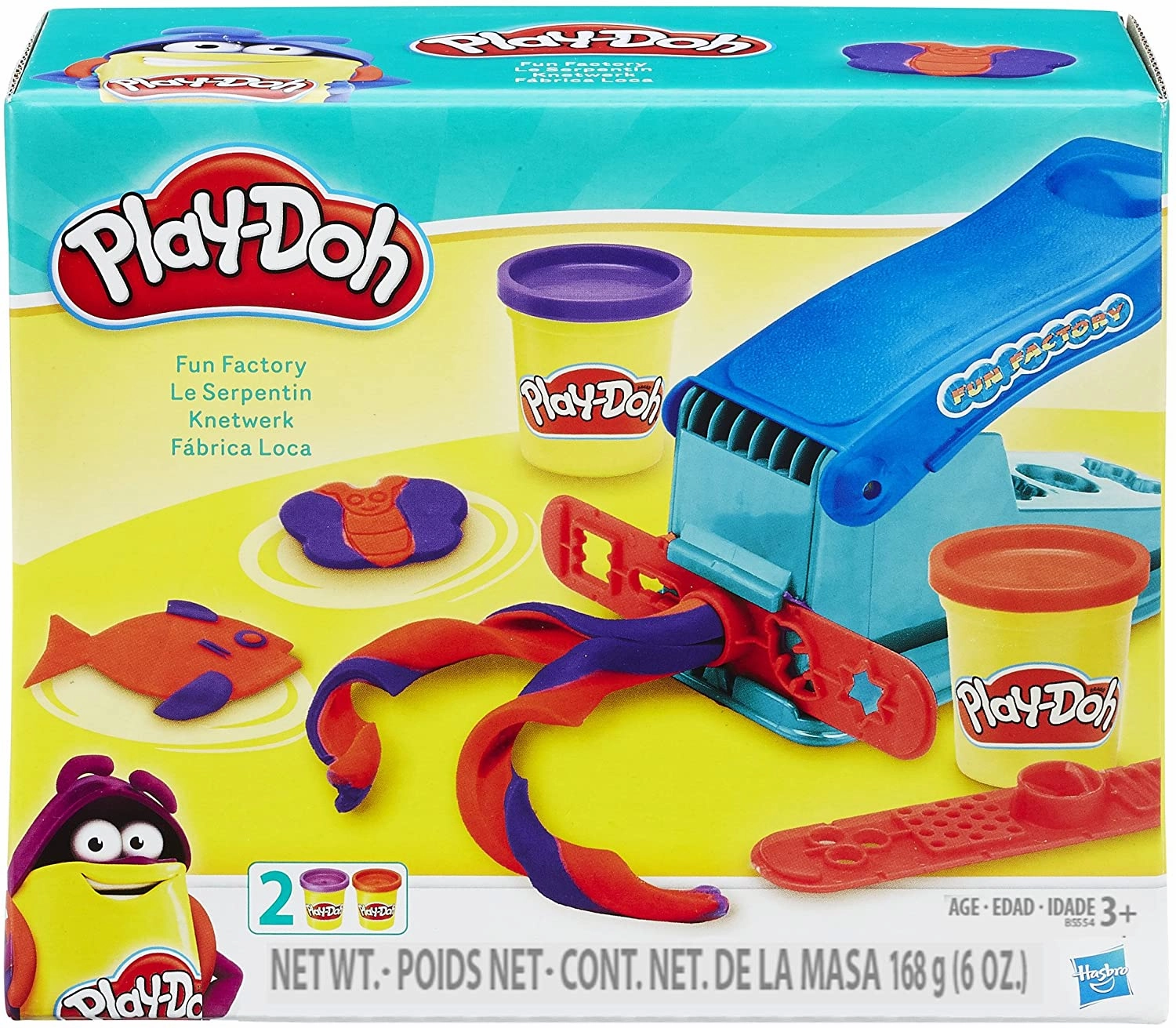 Play-Doh Fun Factory & Play-Doh Dough 4 Pack Dance Movement Game Mechanics